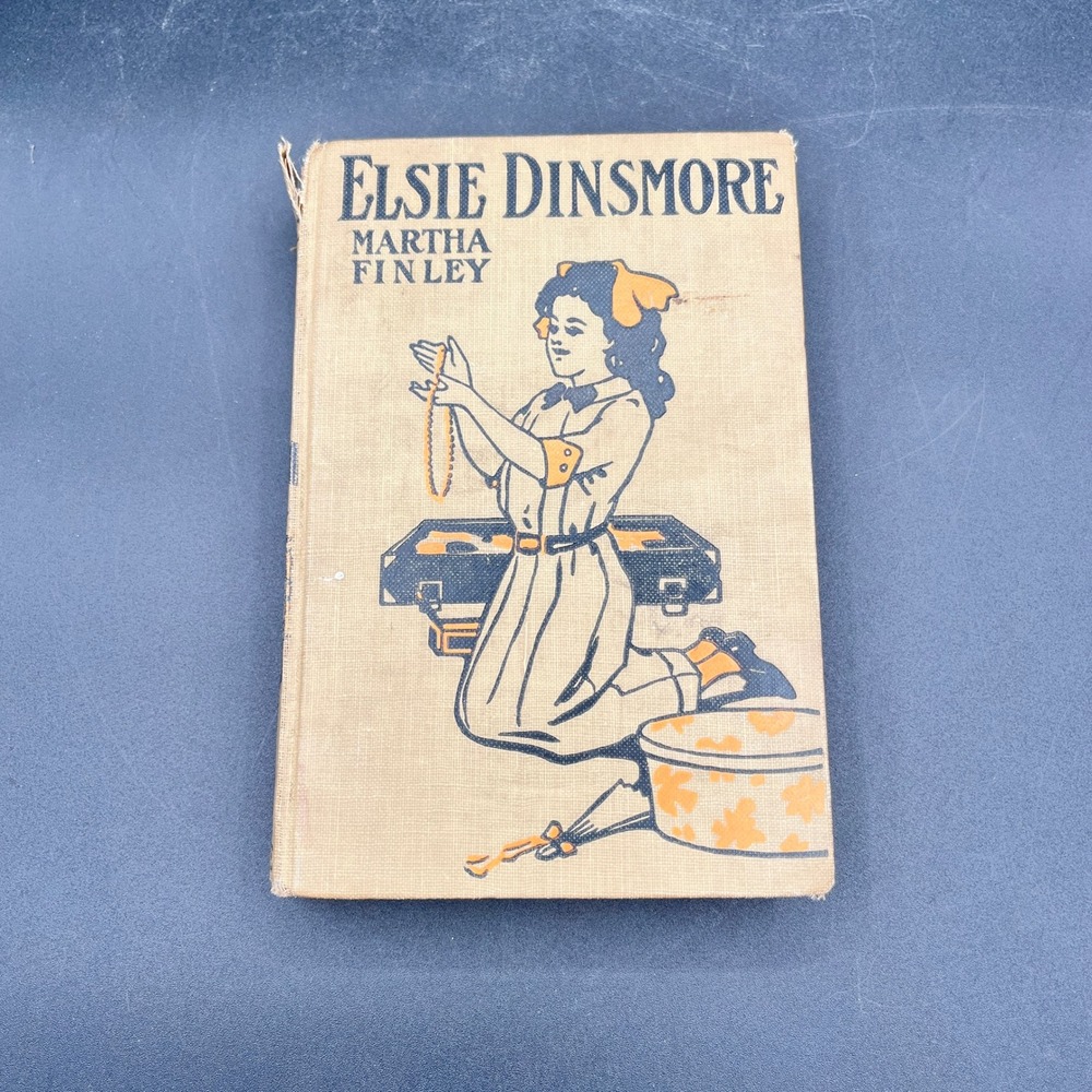 Antique Elsie Dinsmore by Martha‎ Finley Childrens Book Hardcover Illustrated